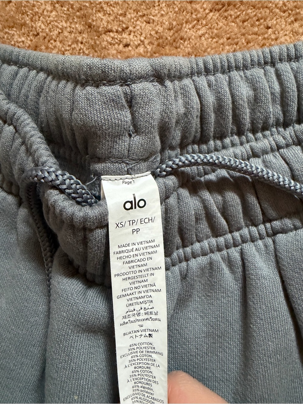 Alo Accolade Straight Leg Sweatpant Steel Gray - Picture 7 of 8